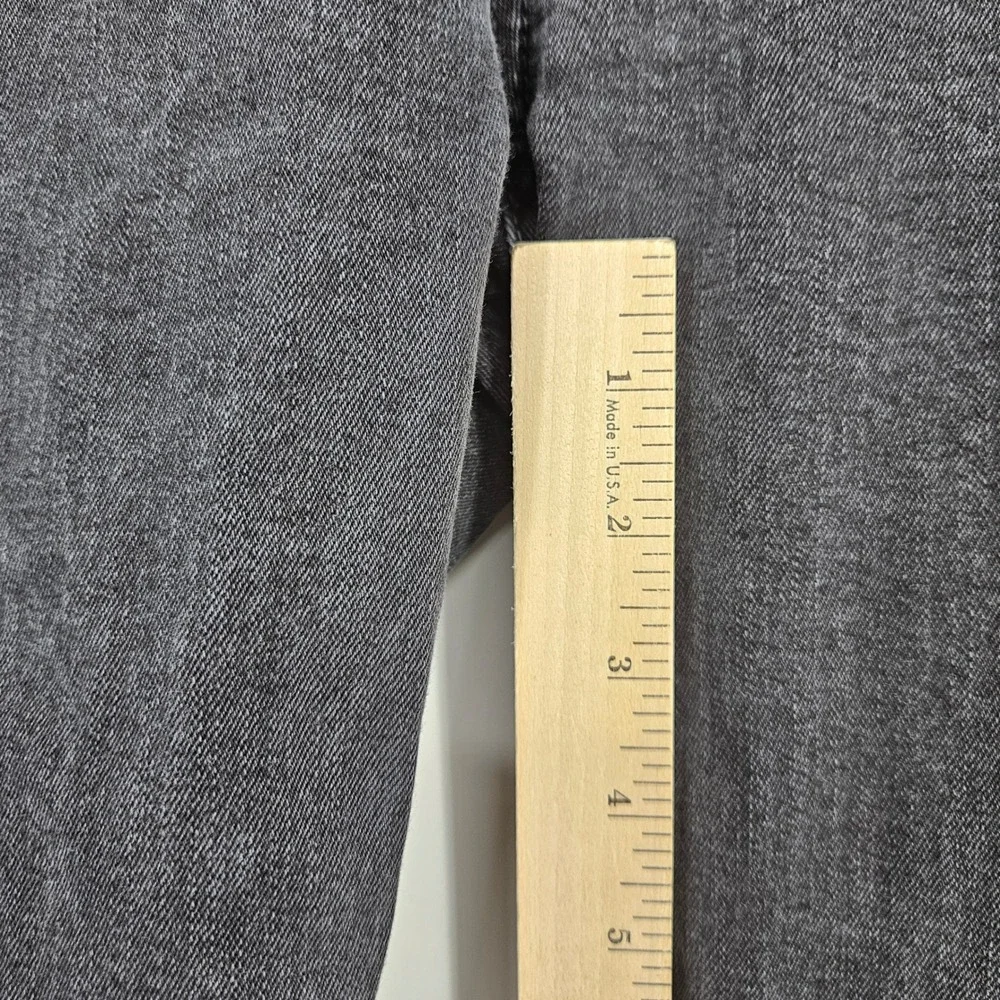 True Religion Jeans Mens 30 Ricky Black Denim Flap Pockets Relaxed Straight